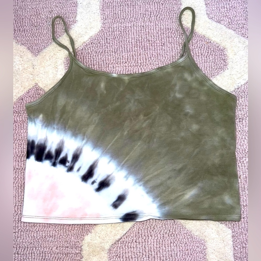 American eagle tie-dye crop top